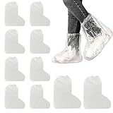 10 PCS Regenschutz Schuhe, überzieher Schuhe, Schuhüberzieher, Schuhüberzieher Wasserdicht, Regenfüßlinge, Schuhüberzüge Wiederverwendbare Transparent Regenstiefel-Schuhüberzüge (Kurz)