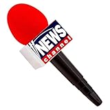 W WIDMANN MILANO Party Fashion - Breaking News Mikrofon, 25 cm, Accessorie Moderator, Karneval