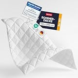 Blumtal Sommerdecke 135x200 cm im 2er Set - Oeko-TEX zertifizierte Sommerdecke 135x200 cm - leichte Decke - Steppbettdecke waschbar 95 °C - Füllmenge 150 GSM - mit Eckhalterung