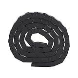 ERYUE 7 X 7 Mm Schwarze Nylon-Energieschleppkette für 3D-Drucker-CNC-Werkzeugmaschinen, Hohe Verschleißfestigkeit, Schnelle Bewegungsgeschwindigkeit, für Spritzgussmaschinen Steinglasmaschinen