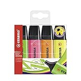 STABILO - Textmarker - BOSS ORIGINAL - 4er Pack - gelb, orange, grün, pink