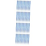 Mikinona 40 Stk Perückenstück Lockige Haarperücken Blaue Perücken Für Frauen Blaue Haarzusätze Haarspangen Für Damen Clip-perücke Lockige Perücken Echthaar Blue Hochtemperaturdraht