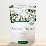 VivaNutria Spirulina Tabletten 1000g | aus kontrolliertem Anbau I 5000 Spirulina Presslinge ohne Zusätze - rein & natürlich I schonend verarbeitet | Rohkostqualität I vegan