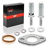 1PZ LE2-HG5 Premium Auspuff Dichtung Set für GY6 50cc 70cc 90cc 110cc 125cc 150cc GMB139 Motorroller ATV (Silber)