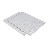 Set mit 2 Mehrzweck-Backblechen, antihaftbeschichtet, Ofenblech für Blätterteig, perforiert, Mille Feuille, rechteckige Formen, Brotbackblech