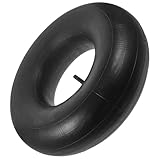 Mikinona Schubkarrenschlauch 20X8 8 Luftschlauch aus Robustem Gummi für Rasenmäherreifen und Sackkarren Stabiler Innenschlauch mit Winkelventil für Einfache Montage und Zuverlässige
