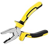 DOWELL Lineman's Zangen-Kombinationszange 8-Zoll-Zange mit Schneidekonstruktion aus Nickel-Chrom-Stahl mit professionellem Griff
