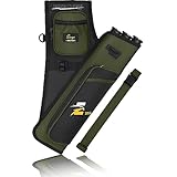 Sunya Bogenschießen Köcher für Pfeile. Pfeilköcher seitenköcher bogenköcher. Inklusive Taschen für Zubehör für das Bogenschießen und Nylon Gürtel.