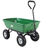 Deuba® Gartenkarre 300 kg Kunststoff Kippfunktion Lenkachse Transportwagen Bollerwagen Muldenkipper Kippwagen