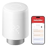 SwitchBot Smart Heizkörperthermostat, Bluetooth-Thermostat mit App-Streuerung&Zeitplanung, Energieseinparung, Einfache Installation, kompatibel mit Alexa, Apple Home&Google Home (Hub Erforderlich)