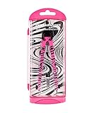 Eberhard Faber 571701 - Schnellverstellzirkel neon pink, Zirkel Set mit Ersatzteilen und Zirkelminen