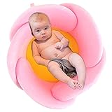 Baby Badewanne Lotus Kissen Spülbecken Badezimmer Blütenblatt Neugeborene Badewannenmatte Badewanne Sitzstütze Liege Blume Badematte Anti-Rutsch Sicherheit Waschbeckeneinsatz Wanne Rosa