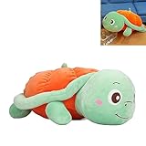 KWIBYBGS Plüsch Schildkröte Kürbis Plüsch Schildkröte Spielzeug, Plüsch Umarmung Kissen 32Cm Plüsch Puppe Plüschtiere Plüschtiere Stofftier