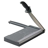 JIELISI A4 Papierschneider, Schnittleistung bis zu 10 Blatt, 12 Zoll Schnittlänge, Manuelle Guillotine-Papierschneidemaschine, Hebelschneider Schere für Papier und Fotos（Dunkelgrau）