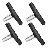 4 Stück V-Brake Bremsbeläge Fahrrad, Cantilever Bremsbeläge, V-Bremse Fahrradbremsen mit Bolzen, Fahrradbremsen Beläge, Fahrradbremsens Block Kit, Kompatibel zu Shimano M65 T3, M65T & M55/T