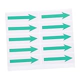 HEALSOPTHY 10 Stück Pfeilaufkleber Abnehmbare Selbstklebende Richtungsaufkleber für Wände Lager Mehrfach Verwendbar Anweisungen Sicher Praktisch