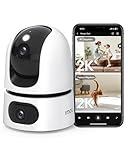 Imou 2K+2K Dual Kameras Überwachung Innen mit KI Mensch/Tier, Farbnachtsicht, 360° PTZ WLAN Überwachungskamera Innen, Automatische Verfolgung,2-Wege-Audio, Sirene, Modus Privat,Ideal für Baby/Haustier