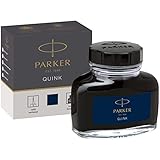 Parker Quink Füllertinte im Tintenfass | blauschwarze Tinte | 57 ml