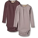 Wheat 2er Pack Rib Body L/S Lotta Mädchen Oeko-Tex