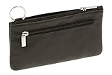 LEAS Schlüsseltasche extra groß Echt-Leder, schwarz Special Edition 15x8x1cm (BxHxT)