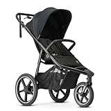 Deryan Bolt Jogger Kombikinderwagen für jedes Gelände - Zusammenklappbarer und tragbarer Buggy - Buggy zum Joggen ab 6 monate - Schwarz