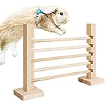 Rabbit Jump | Holz-Spielzeug Mit Hindernisparcours Für Kleintiere - Höhenverstelles Nagetierspielzeug Mit Trainingsfunktion Für Frettchen Chinchillas Und Haustiergehege