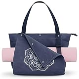 Gonex Yogatasche, Yogamatte Tasche mit Mehreren Taschen für Damen und Herren, Canvas wasserdichte Tote Einkaufstasche, Matte Einfach Herausnehmen für Pilates, Reisen, Training, Büro
