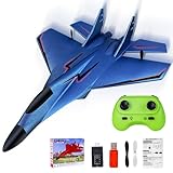 TGKYK RC Flugzeug 2CH Ferngesteuerter, 2.4Ghz Ferngesteuertes Flugzeug mit LED-Licht und Fernsteuerung, Styroporflieger Spielzeug mit USB Aufladung