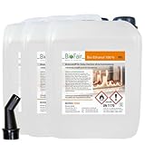30 Liter Bioethanol 100% in geprüfter Premium Qualität für Ethanol-Kamin, Tischkamin Indoor/Outdoor | 30L (3 x 10L Kanister)