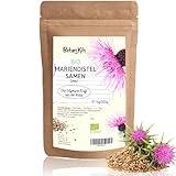 Bio Mariendistel Samen ganz - die effektivste Heilpflanze für Leberentgiftung, mit naturreinem aktiven Silymarin in Premium Rohkost-Qualität, BotaniKils