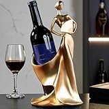 MZSX Weinflaschenhalter, Rotweinflaschenständer Elegante Weinregalhalter Harz Regal für Home Bar Zubehör Zimmer Küche Dekoration, Neuheit Geschenk für Weihnachten Hochzeit Geburtstagsfeier