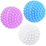 luckaide Trocknerbälle, Trocknerbälle für Wäschetrockner, 3 Stück Waschball für Waschmaschine,Trockner Ball,Wiederverwendbare Trocknerball,Dryer Balls, Wäschetrockner Ball für Heim Kleidung Reinigung