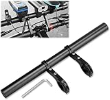 Aluminiumlegierung Fahrradlenker Erweiterung 30cm - Fahrrad Lenker Verlängerung mit Halterung für Taschenlampe, Smartphones & GPS-Geräte (18-34mm)