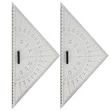 Geodreieck,2-Teiliges Zeichendreieck Set Aus Acryl Für Marine Navigation Und Technisches Zeichnen | 300mm Navigationswerkzeug | für Yachten Schiffe Boote Kartierung Entfernungsmessung Unterricht Ingen