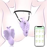 Guspiun Tragbarer Vibrator für frauen Aufliegevibratoren Klitorisstimulieren Sex Spielzeug mit APP Fernbedienung und 9 Vibrationsmodi Paare Extrem Sex Vibratorensets