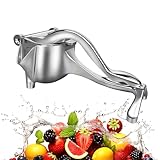 2026 Neu Saftpresse Manuell Edelstahl, schnelle Saft-Extraktion, Zitronen, Orangen, Granatapfel, Zitruspresse Edelstahl, Sicher & Bequem (1 stück)