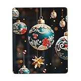 DOYEFZQC Mauspad mit Weihnachtsdekorationsdruck, Gaming-Mauspad mit rutschfester Gummiunterseite, quadratisches Mauspad, 20 x 24 cm, Computer-Mauspad für Zuhause, Büro, Arbeitsgeschenk