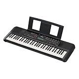 Yamaha PSR-E283 Tragbares Keyboard für Anfänger, schwarz – Mit 410 Instrumentenklängen, 150 Begleit-Styles und 122 Songs, inkl. Voucher für 2 Online-Keyboard-Lessons an der Yamaha Music School