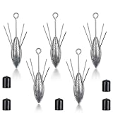 Sputnik Sinker Gewichte Surfen Angeln Gewichte Sinker Langschwanz Angelgewichte Surfen Angeln Gewicht Salzwasser für Ozean Meer Sand (85.0 g-5pcs)