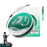 Zestivra Geflochtene Angelschnur, super starke, abriebfeste Angelschnur, verblasst nicht, abriebfest, Fischausrüstung für Handruten, Süßwasser und Angler