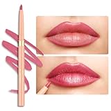 OULAC Rosa Lipliner Wasserfest, Drehbarer Langanhaltender Lippenkonturenstift mit Mattes Finish, Hochpigmentiert und Geschmeidig, Konturieren Sie Ihre Lippen, Vegan (04) Pink Treat