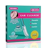 24 Stück klebrigem Wattestäbchen ,Ohrenschmalz Entfernen Wiederverwendbares ohrenstäbchen ,Klebriger Ohrlochreiniger Schadet Den Ohren Nicht, Für Erwachsene, Kinder -S
