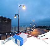 Automatischer Ein-/Aus-Schalter, Lichtsteuerungsschalter, Außenlichtsteuerungsschalter, Straßenlaternenschalter, Außenlichtsteuerung, Fotoschalter, Sensor, AC 12 V/24 V/110 V/220