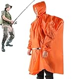 Generico Regenponchos Erwachsene Regenponchos Leichter Regenponcho | Atmungsaktiver Radsport Regenponcho mit Kapuze Erwachsene Regenponcho Regenponcho für Camping Wandern
