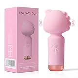 Mini Massagestab Silikon Stärker Massagegerät mit 10 Vibrationsmodi,Massagegerät Rücken mit Bump-Design für Frauen,Wasserdicht Elektrische Handmassagegeräte Massage Nacken,Genesung von Muskelschmerzen