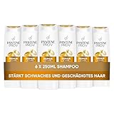 Pantene Pro-V Repair & Care Shampoo 6x300ml für Schwaches, Trockenes, Geschädigtes Haar, Reinigt Sanft, Schützt die Haarbindungen, Ohne Silikone, Mineralöle und Farbstoffe, Active Nutri-Plex