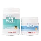 Panaceo Basic-Detox Plus 400g Pulver & Care Zeolith-Basenbad 360g im Bundle, Natürliche Darmentgiftung & Entsäuerung, Darmpulver mit PMA-Zeolith