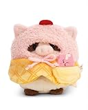 NICI Kuscheltier Kuh Moona 8cm mit Milch-Shake & Softeiskostüm in Geschenkbox - weiß - Stofftier aus weichem Plüsch, niedliches Plüschtier zum Kuscheln und Spielen, für Kinder & Erwachsene - 61655