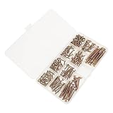 ROMISBABA 200 Stück Holzschrauben Befestigungsschrauben Holzbearbeitung selbstschneidende schrauben stockschrauben holztacker zwirn Selbstkippschrauben feste Schrauben aus Kohlenstoffstahl