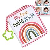 Fotoalbum für Babys, Erinnerungsbuch für Kinder, Regenbogendruck, mit Sternhaken, zum ersten Geburtstag, Vatertag, Muttertag